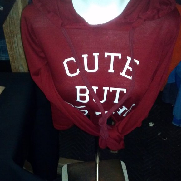 CROP TOP HOODIE - Picture 1 of 3